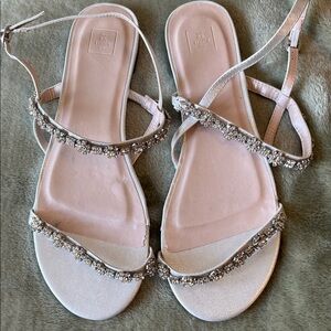 DB Studio Silver Embellished Sandals